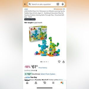 LEGO Duplo Dinosaur Set